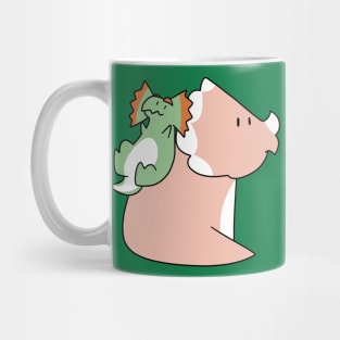 Dilophosaurus and Triceratops Mug